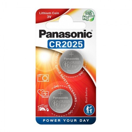 Panasonic CR2025 ličio baterijos 2 vnt.